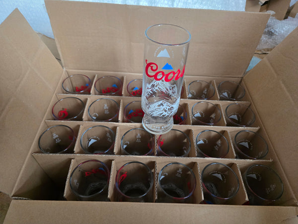 BOX OF 24 COORS PINT GLASSES