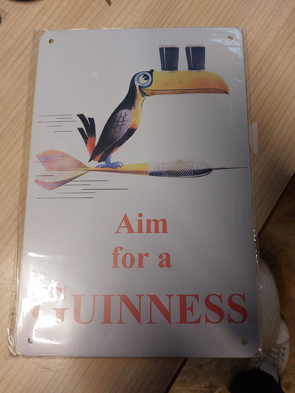 Aim for a Guinness sign
