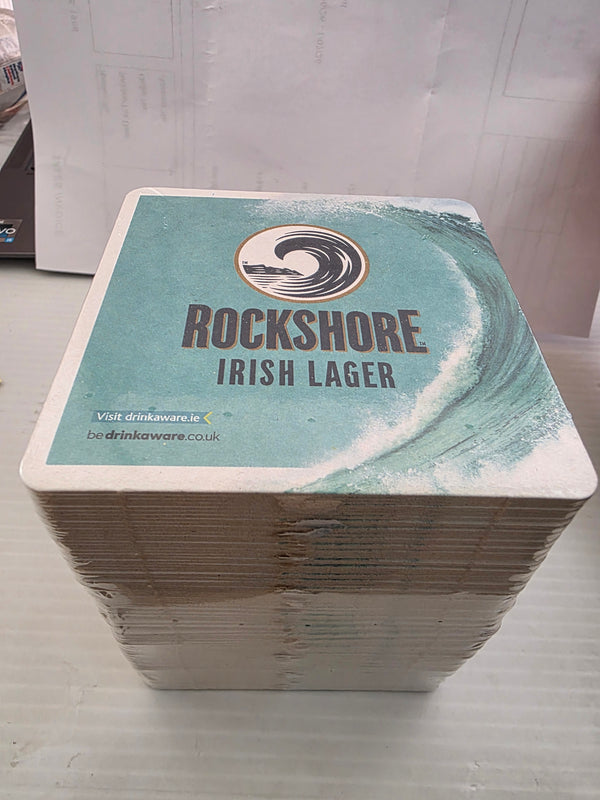 ROCKSHORE IRISH LAGER BEER MATS