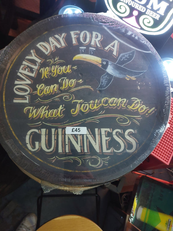 Guinness barrel end
