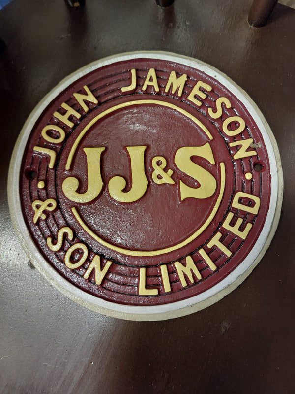 Jamesons cast iron sign