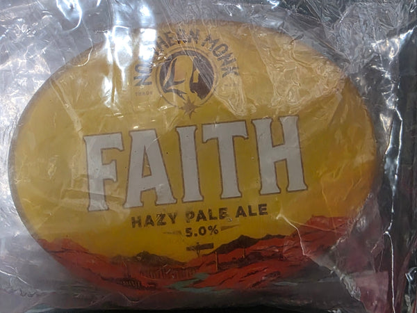NORTHERN MONK FAITH HAZY PALE ALE OVAL BADGE