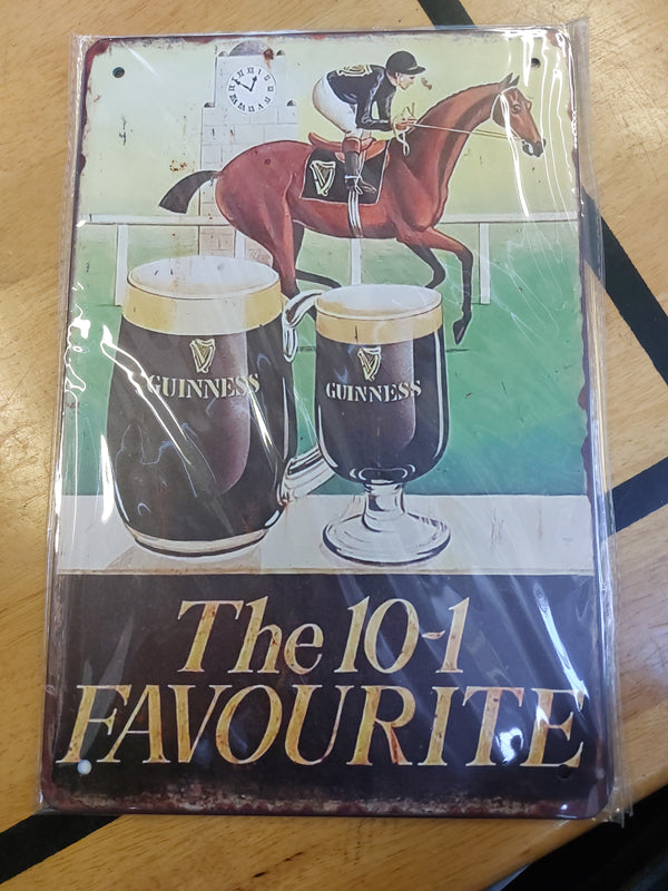 The 10-1 favourite guinness sign