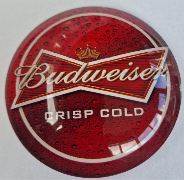 BUDWEISER ROUND BADGE
