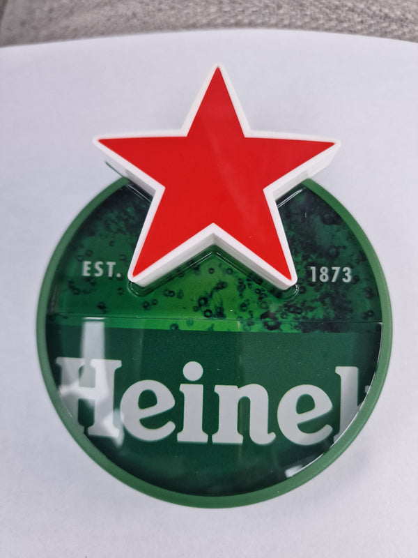 HEINEKEN 3D ROUND FONT LENSE