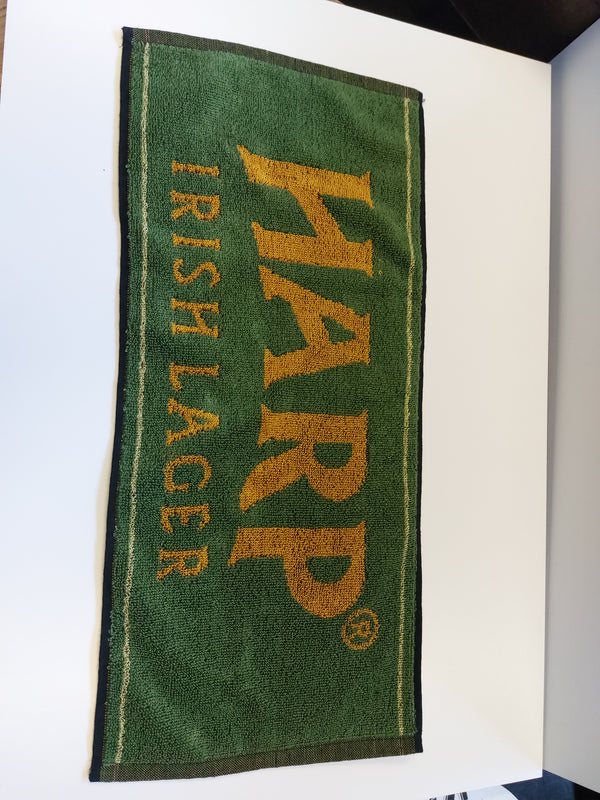 Harp irish lager bar towel