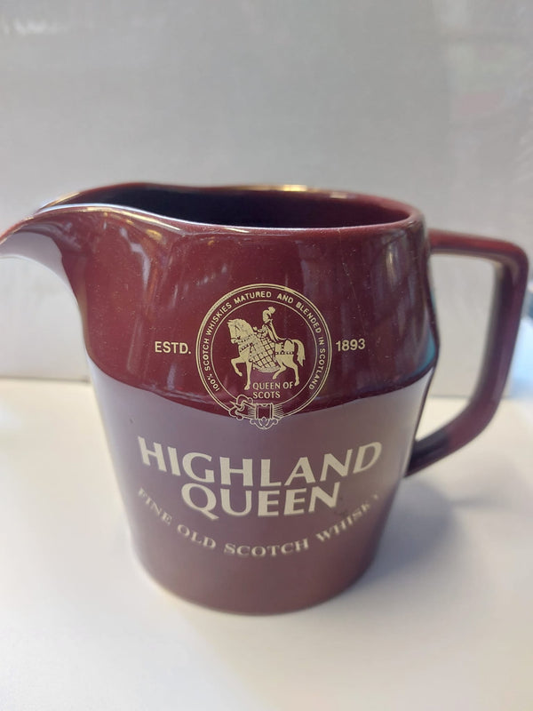 HIGGLAND QUEEN OLD SCOTCH WHISKY CERMAIC JUG
